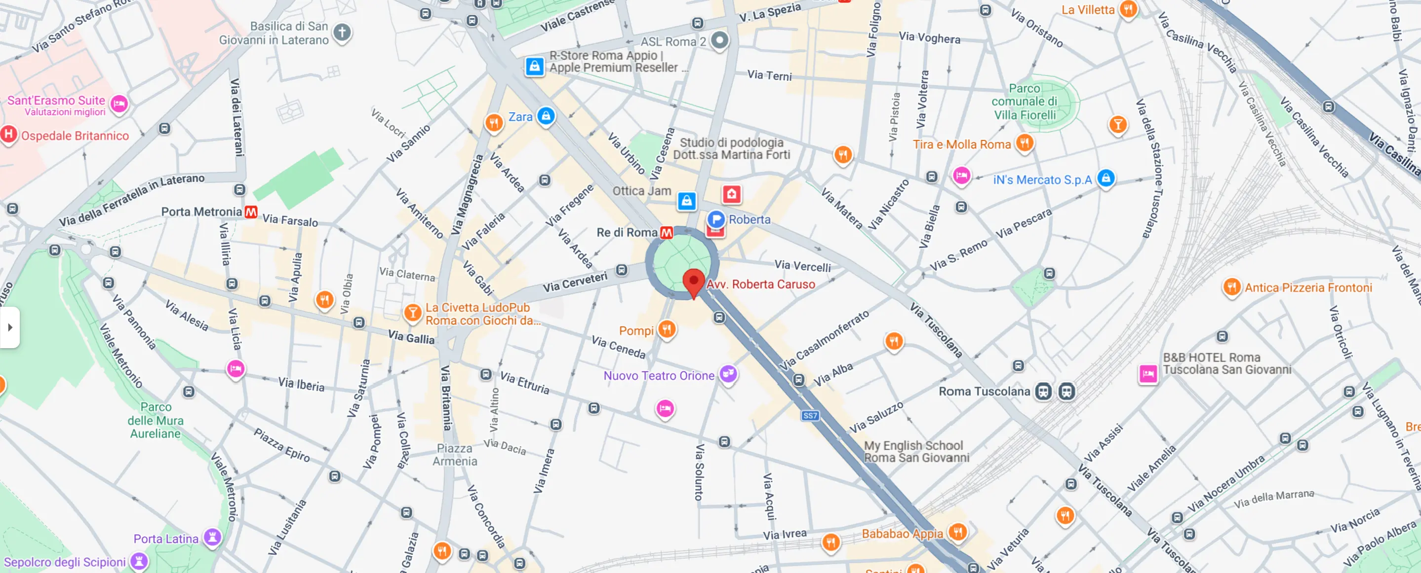 Plan du bureau de Rome
